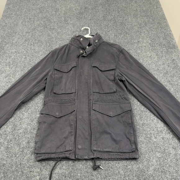 Madewell Other - Madewell Jacket Mens S Black Cotton Utility Field Military Cargo Faded Casual